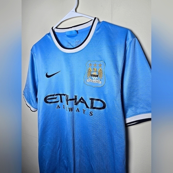 Rare Men's 2013/2014 Nike FC Manchester City Home MLS Soccer Jersey, Size Medium - Picture 2 of 6